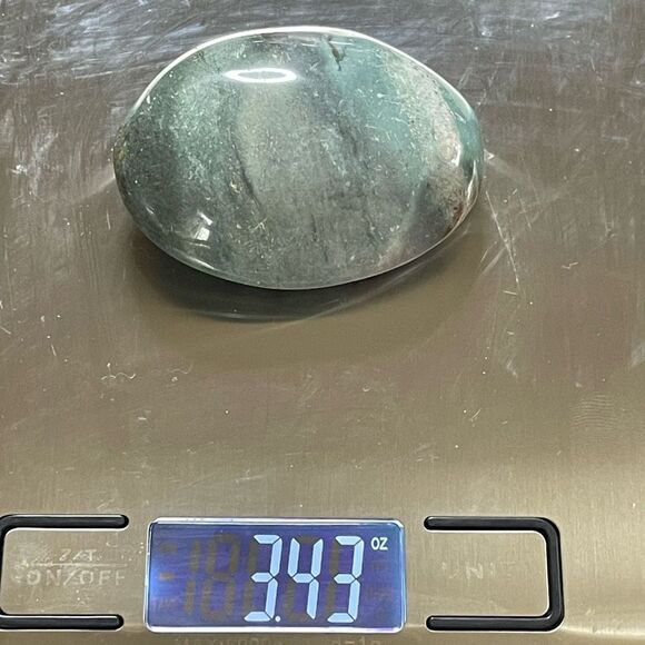 Ocean Jasper palm stone moss agate agatized crystal colorful teal green white ye - Picture 5 of 5